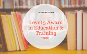Level 3 Award In Education & Training