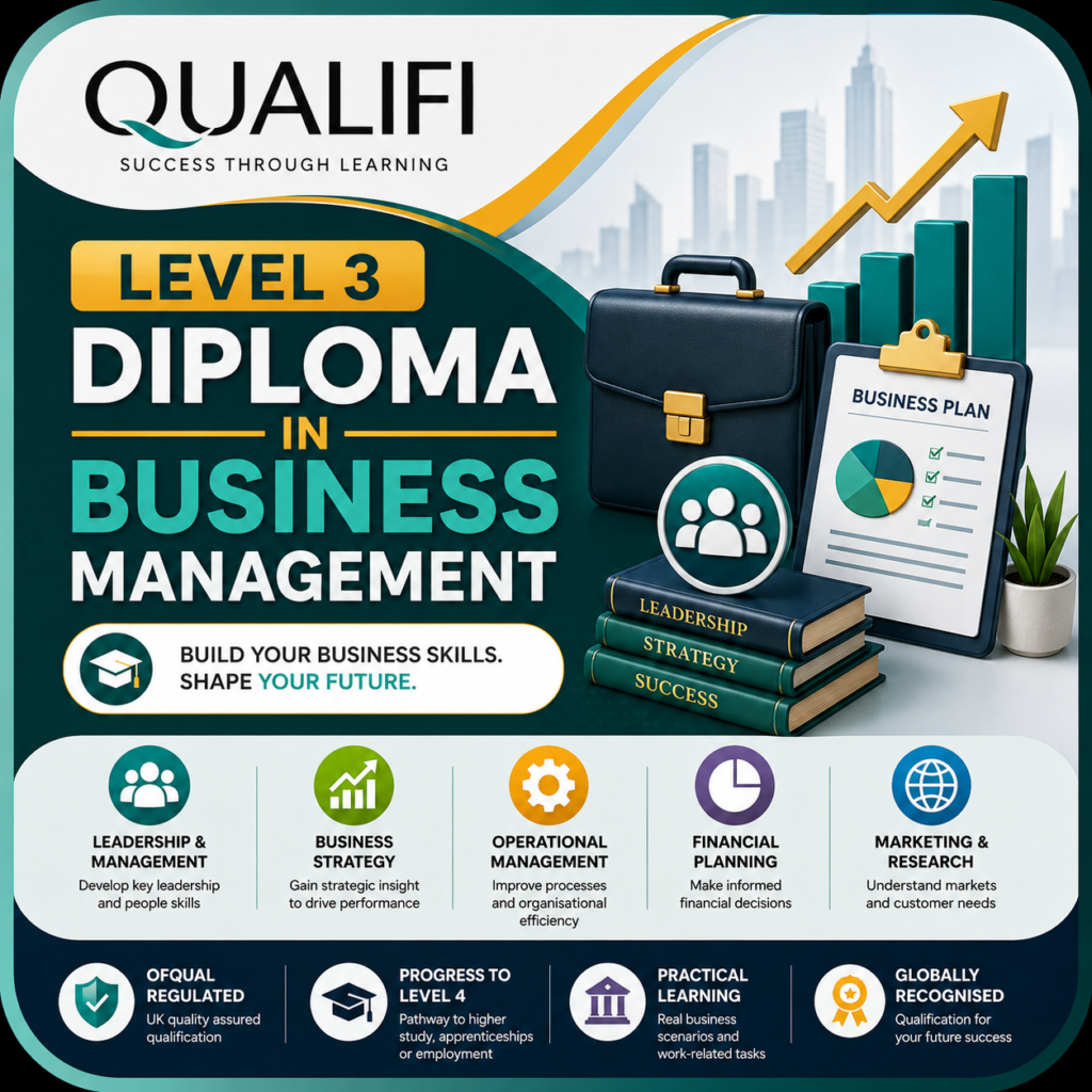 Level 3 Diploma in Business Management - QUALIFI